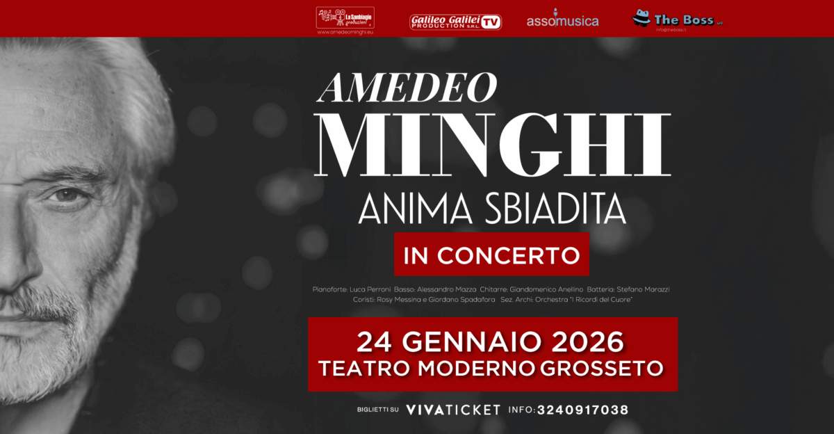 Amedeo Minghi Teatro MODERNO GROSSETO 24 Gennaio 2026